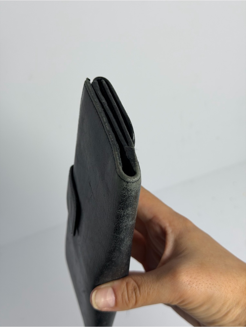 Vintage Gucci Bamboo Detail Black Smooth Leather Long Wallet - Picture 10 of 16